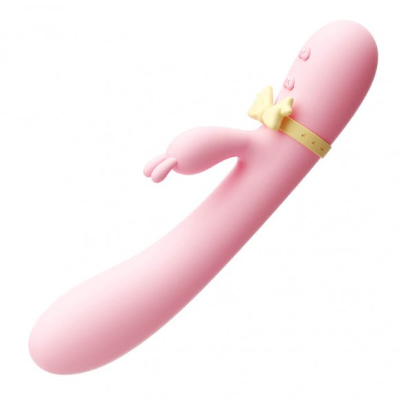 MizzZee - Moon Rabbit Heating Dual Vibrator Massage Wand (Chargeable - Pink)